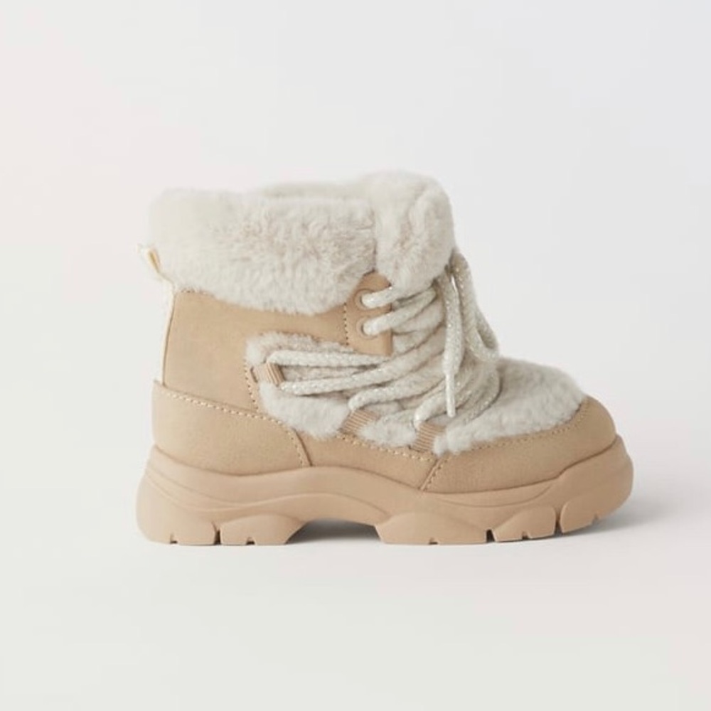 Zara Kids - Faux Shearling/Fur Boots (NWT) size 7